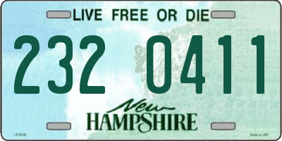 NH license plate 2320411