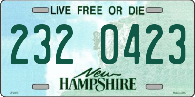 NH license plate 2320423