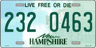 NH license plate 2320463