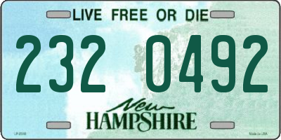 NH license plate 2320492