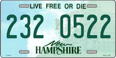 NH license plate 2320522