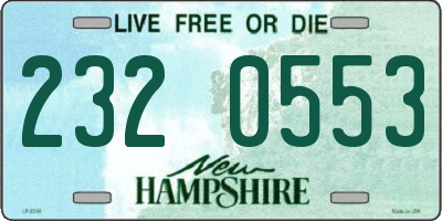 NH license plate 2320553