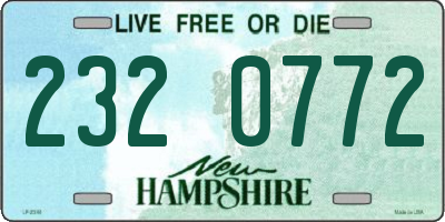 NH license plate 2320772