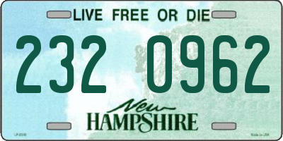 NH license plate 2320962