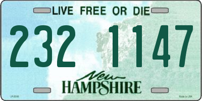 NH license plate 2321147