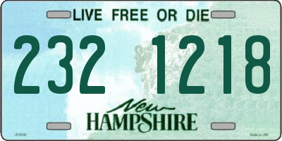 NH license plate 2321218
