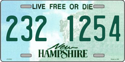 NH license plate 2321254