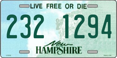 NH license plate 2321294