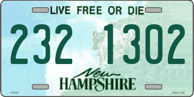 NH license plate 2321302
