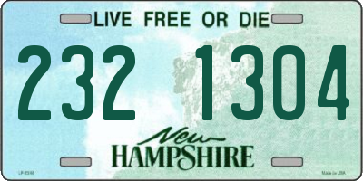 NH license plate 2321304