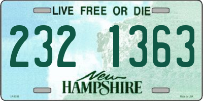 NH license plate 2321363