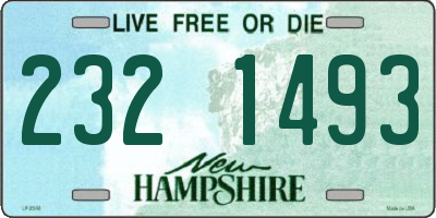 NH license plate 2321493