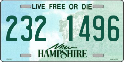 NH license plate 2321496