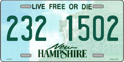 NH license plate 2321502