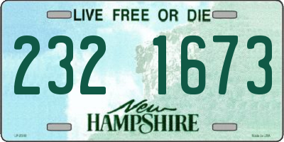NH license plate 2321673
