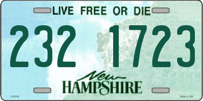 NH license plate 2321723