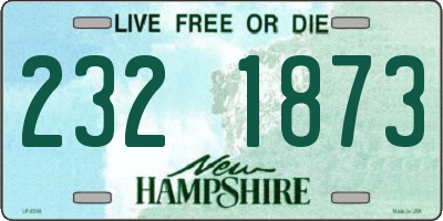NH license plate 2321873