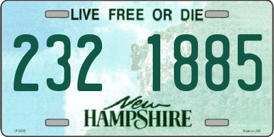 NH license plate 2321885