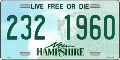 NH license plate 2321960