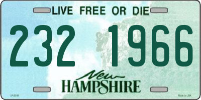 NH license plate 2321966