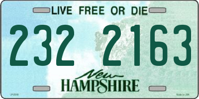NH license plate 2322163