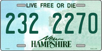 NH license plate 2322270