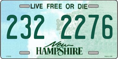 NH license plate 2322276