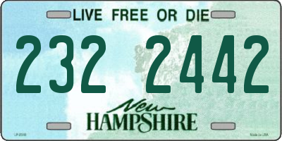 NH license plate 2322442