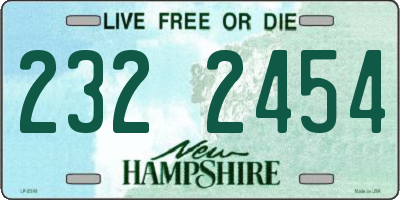 NH license plate 2322454