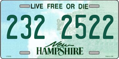 NH license plate 2322522