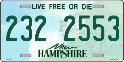 NH license plate 2322553