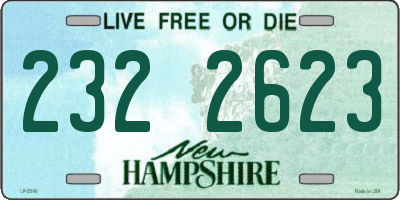 NH license plate 2322623