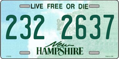 NH license plate 2322637