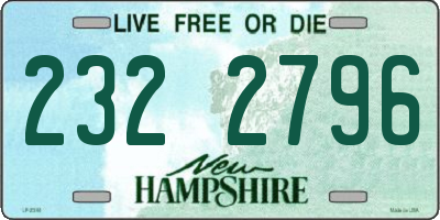 NH license plate 2322796