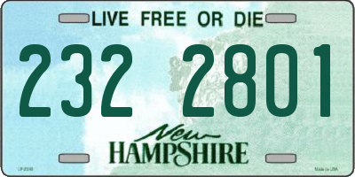 NH license plate 2322801