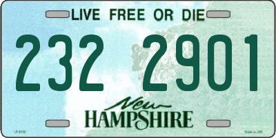 NH license plate 2322901