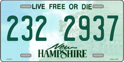 NH license plate 2322937