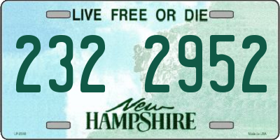 NH license plate 2322952