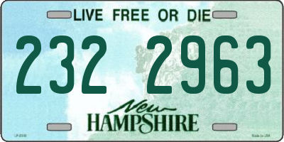 NH license plate 2322963