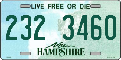 NH license plate 2323460