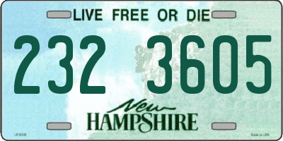 NH license plate 2323605