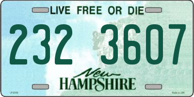 NH license plate 2323607