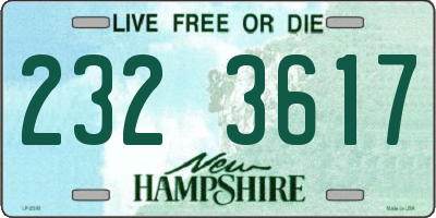 NH license plate 2323617
