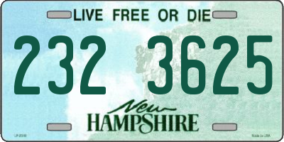 NH license plate 2323625