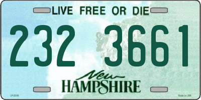 NH license plate 2323661