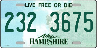 NH license plate 2323675