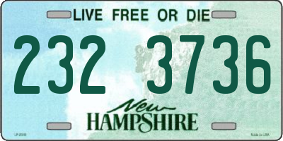 NH license plate 2323736