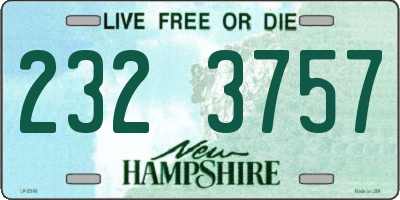 NH license plate 2323757