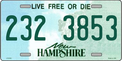 NH license plate 2323853