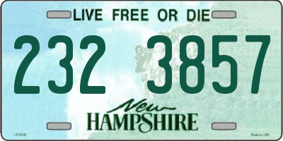 NH license plate 2323857